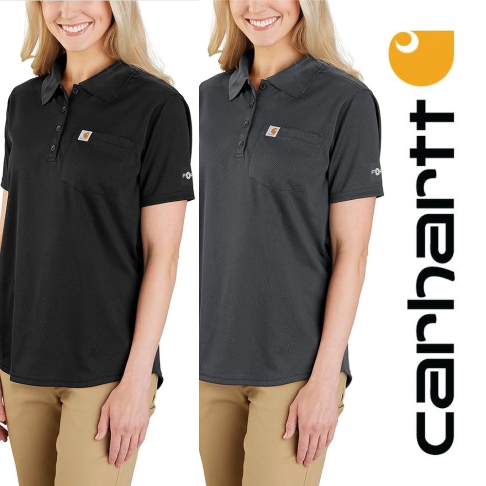 Carhartt Women's Force Relaxed Fit Lightweight Polo Fast Dry, Stain Breaker